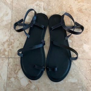 Black Strappy Sandals